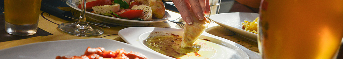 Eating Middle Eastern Lebanese at Shishka Lebanese Grill restaurant in Pompano Beach, FL.